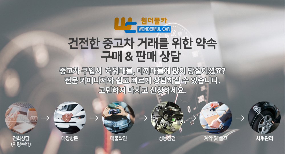 건전한 중고차 거래를 위한 약속